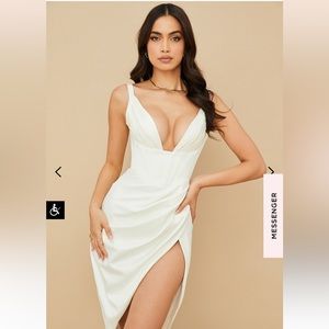 Brand new white corset House of Cb dress